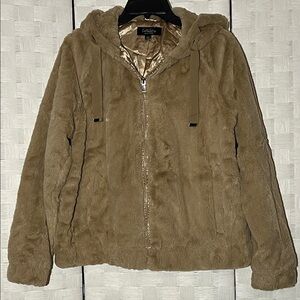 CoffeeShop Women's Tan Teddy Jacket